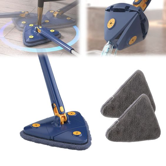 Rotatable Triangle Mop with Long Handle - Image 2