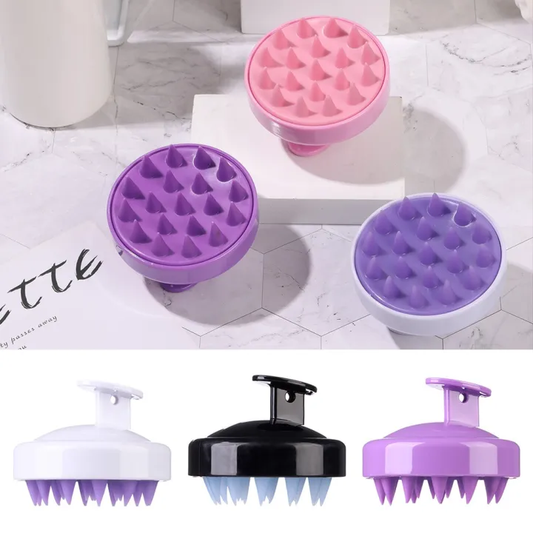 New Cleaning Brush Handheld Soft Silicone Scalp Massager - Image 2