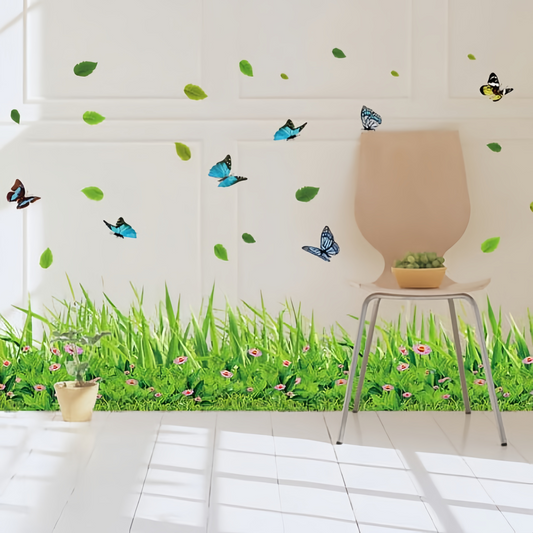 3D Green Grass Colorful Wall Stickers - Image 2