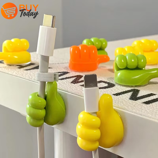 Silicone Cable Organizer USB Cable Wall Hooks Thumb - Image 2
