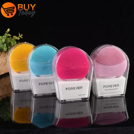 Forever Facial Massager Ultrasonic Electric Silicon Facial cleanser Brush For All Skin Types - Image 1