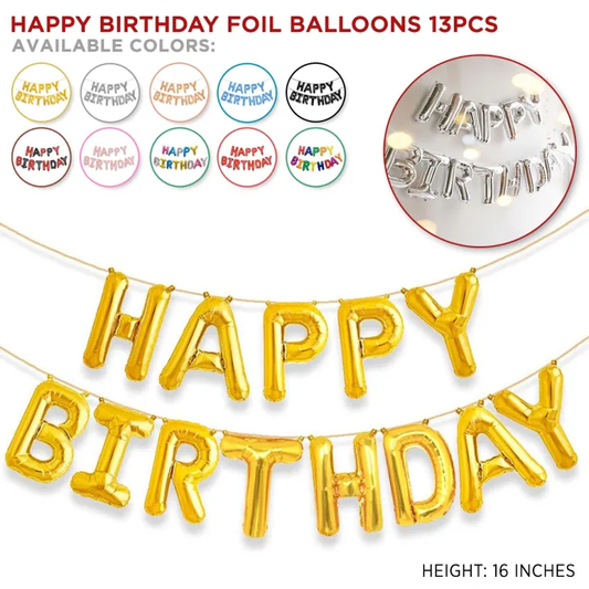 Happy Birthday Foil Balloons - Image 2
