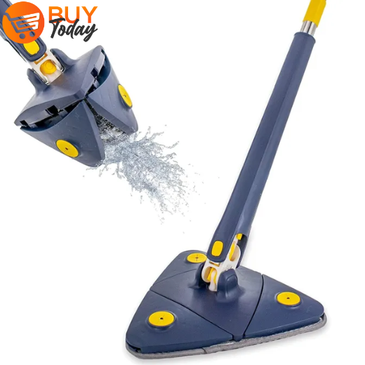 Rotatable Triangle Mop with Long Handle - Image 1