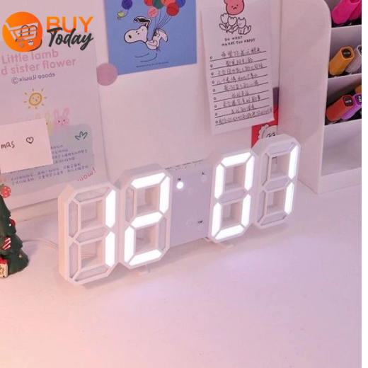 LED CLOCK -WHITE - Image 1