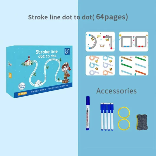 Magical Reusable Tracing Workbook Set 64 Pages - Image 2