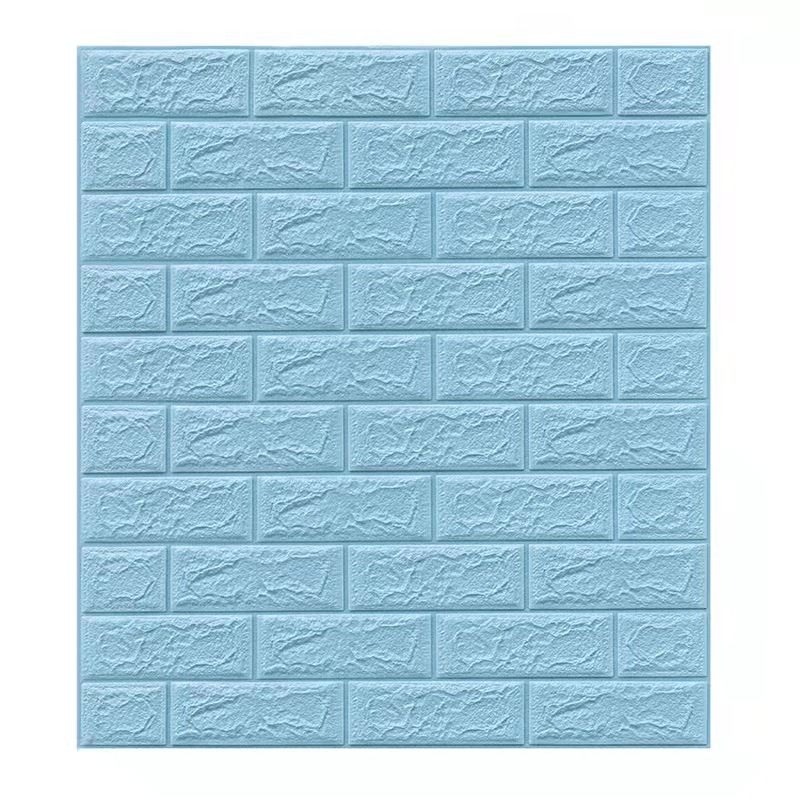 3D Brick Wall Stickers-Blue