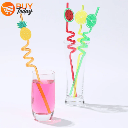 Pack of 4 Fancy Stylish Drink Straws