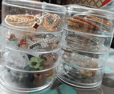  acrylic jewlry org 4 tray