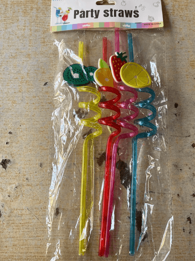 Pack of 4 Fancy Stylish Drink Straws