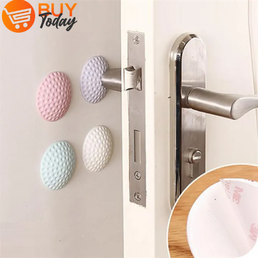 2pc Self Adhesive Rubber Door Buffer Wall Protectors - Image 1