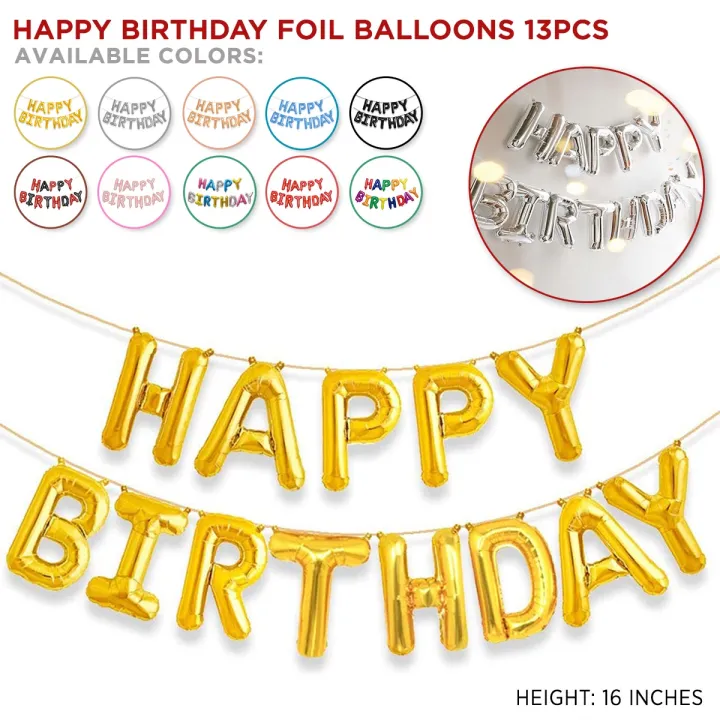 Happy Birthday Foil Balloons - Image 2