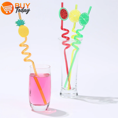 Pack of 4 Fancy Stylish Drink Straws - Image 1