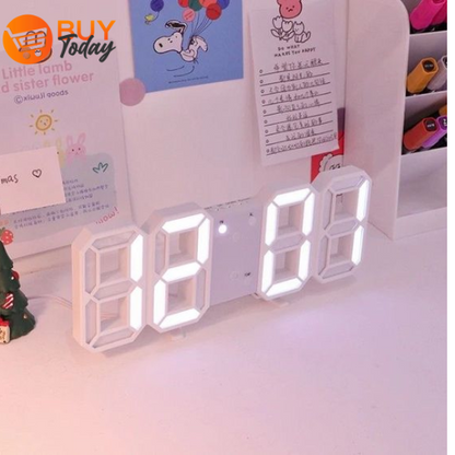 LED CLOCK -WHITE - Image 1