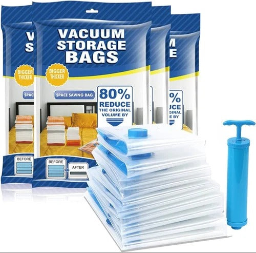 Vacuum Storage Bag pack of 5 with Pump